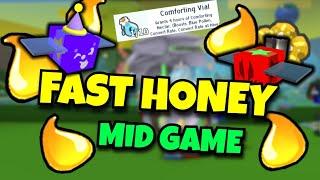 GET HONEY FAST EARLY/MID GAME BSS | BEE SWARM SIMULATOR ROBLOX