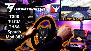 Thrustmaster T300 | T-LCM Pedals | Sparco R383 Mod - iRacing