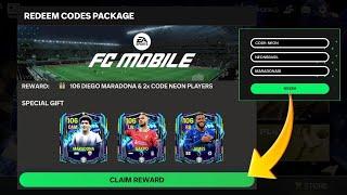 3 NEW FC MOBILE REDEEM CODES ARE HERE!  GUARANTEED 106 MARADONA FOR  REDEEM BEFORE IT EXPIRES⌛