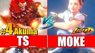 SF6 ️ _ts_ (Akuma) vs Moke (Chun Li) ️ - Street fighter 6