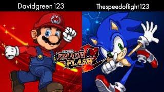 Super smash flash 2 Fights Davidgreen123 vs the speedoflight123