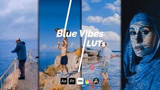 Blue Vibes LUTs - Premiere Pro Free LUTs - Blue LUT - Premiere Free LUTs - Blue Light Video Editing