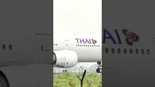 Roar of RR Trent 895 Engine ft. Thai Airways 777  #tribhuvaninternationalairport