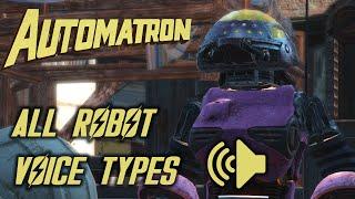 Fallout 4 - Automatron - All Robot Voices