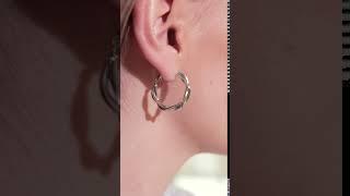 HOOPS TWISTED SILVER JEWELLERY BAR