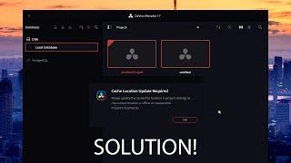 Cache, stills, Proxy generatoin, capture stills location update required | Davinci Resolve 17 & 18.5
