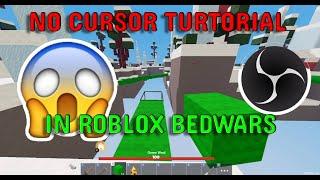 HOW TO REMOVE CURSOR in Roblox Bedwars (Obs Studio)