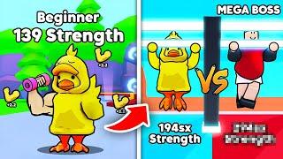 I Went from Weak Noob to BUFF PRO in Pull Up Simulator! (Roblox)