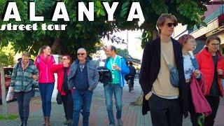 alanya street tour alanya walking tour 2022 winter in alanya 4K VİDEO antalya turkey holiday travel