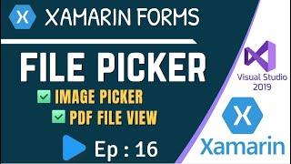 File Picker in Xamarin Forms / .NET MAUI | Image & PDF File View in Xamarin Forms - Ep:16