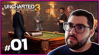 UMA NOVA RODADA! - Jogando Uncharted 3: Drake's Deception #01 | Lives do feliiperama