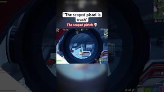 The scoped pistol is OP  #fortnite #fortnitefunny #fortniteclips