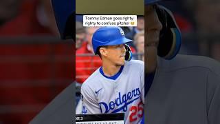 Tommy Edman uses unique technique to confuse Emmanuel Clase #mlb #baseball