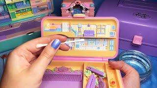 ASMR Cleaning Vintage Polly Pockets (Whispered, Tracing)