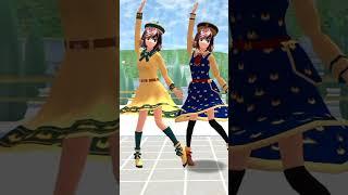 Rina and her twin sister dance trend #sakura #sakuraschoolsimulator