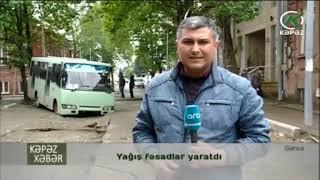 Yağış fəsadlar yaratdı - Kəpəz TV