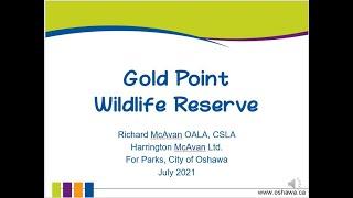 Gold Point Wildlife Reserve Virtual Open House Presentation