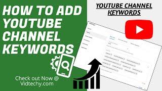 how to add keywords in youtube channel
