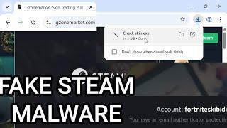 This Steam Trading SCAM steals your SKINS & DATA