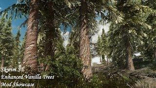 Skyrim SE - Mod Enhanced Vanilla Trees (includes comparison with Skyrim Flora Overhaul)