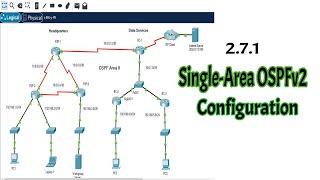 2.7.1 Packet Tracer – Single Area OSPFv2 Configuration