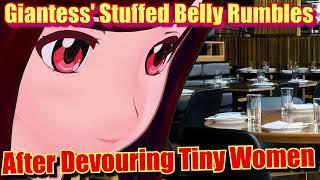 [ASMR]  Giantess' Stuffed Belly Rumbles After Devouring Tiny Women  [Vore] [Belly Sounds] [F4F]