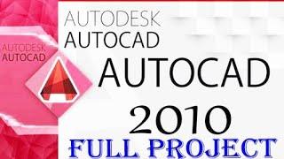 AUTOCAD: 1. FULL PROJECT TUTORIAL OF (4) FOUR ROOMS BUILDING