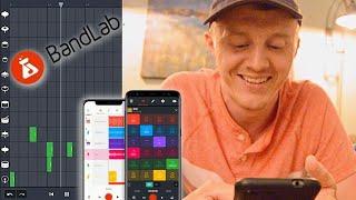 No equipment, just BandLab! Making a beat on my phone