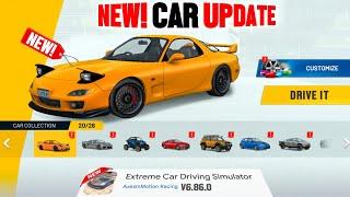 NEW CAR UPDATE!  V6.86.0 | Extreme Car Driving Simulator