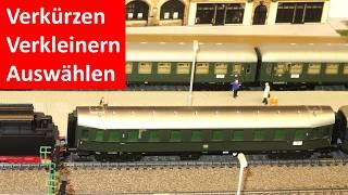 Kein Platz? Verkürzen - verkleinern - auswählen