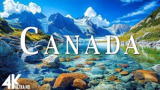 VOLANDO SOBRE CANADA 4K | Increíble paisaje natural hermoso con música relajante | VÍDEO 4K UHD