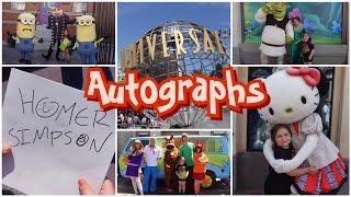 Character Autographs at Universal Studios Hollywood + Meets