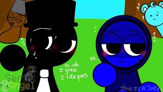 Black & Jevin Fall In Love ?! - Sprunki Incredibox [AU]