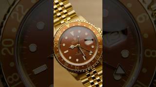 Rolex GMT Master Root Beer Yellow Gold Vintage Mens Watch 16758 l SwissWatchExpo