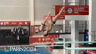 Greg Duncan, Tyler Downs punch tickets to Paris Olympics in 3m synchro springboard | NBC Sports