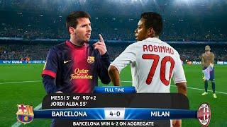 The Day Lionel Messi Singlehandedly Destroyed Robinho and AC Milan