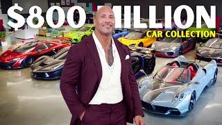 Inside Dwayne 'The Rock' Johnson $800 Million Garage | @therock Car Collection