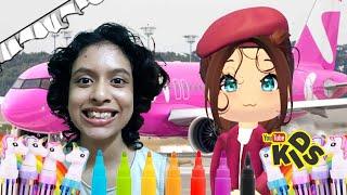 I joined Nastya Air as a Flight Attendant before it Vanished (Nastya/Diana and Roma/Ruby and Bonnie)