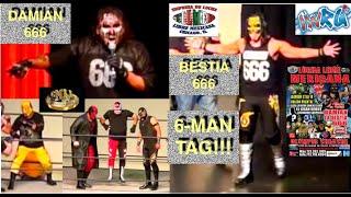 Damian/Bestia666/Imperio vs. Halcón/Imagen Nocturnal/Warrior Steel -- 11/2/14