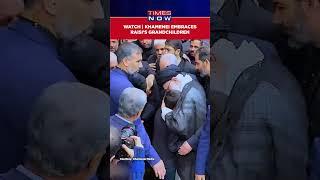 Iran: Ayatollah Khamenei Leads Prayers At President Raisi’s Funeral, Hugs His Grandchildren #shorts