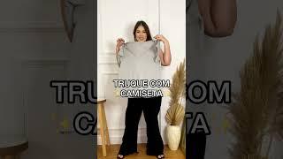 Super truque com Camiseta para você arrasar no look do dia! #moda #truques #dicademoda