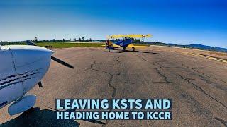 Leaving KSTS for our home field - KCCR.