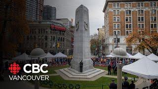 Vancouver cenotaph watches over Remembrance Day for 100th year