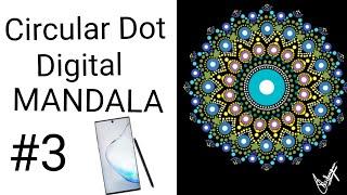 Australian Dot Painting l Digital Mandala l Symmetry Dots l Autodesk sketchbook l Pattern #3