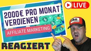 Affiliate Marketing: 2000€ JEDEN MONAT verdienen mit 1 Produkt (NEUE METHODE) [Reaction]