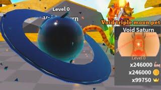 Crafting my firstVOID Triple moon Petfrom island 113 Void Saturn🪐|Saber simulator