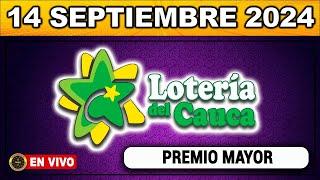 Resultado LOTERIA DEL CAUCA SÁBADO 14 de septiembre 2024 #loteria #loteriadelcauca