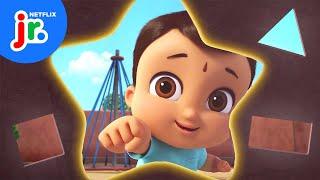 Catch the Shapes with Bheem! ‍️‍️🟩⭕️ Mighty Bheem's Playtime | Netflix Jr