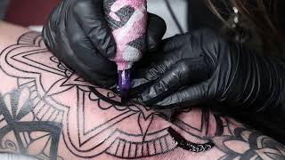 Only Black Work | Mandala Line Tattoo Time Lapse