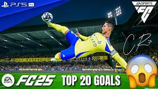 FC 25 - TOP 20 GOALS BY CRISTIANO RONALDO #7 | PS5 Pro [4K60]